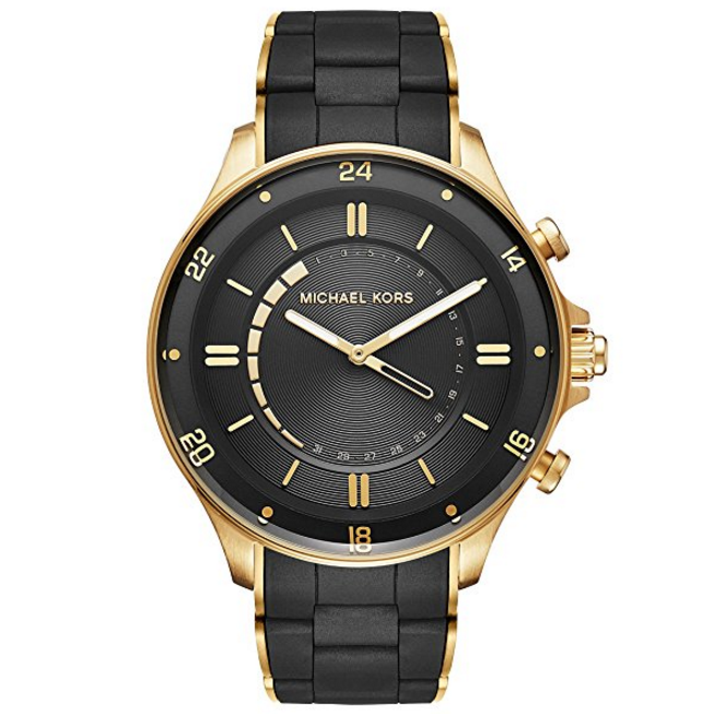 Michael Kors Men's Goldtone Reid Hybrid Watch $194.98，free shipping