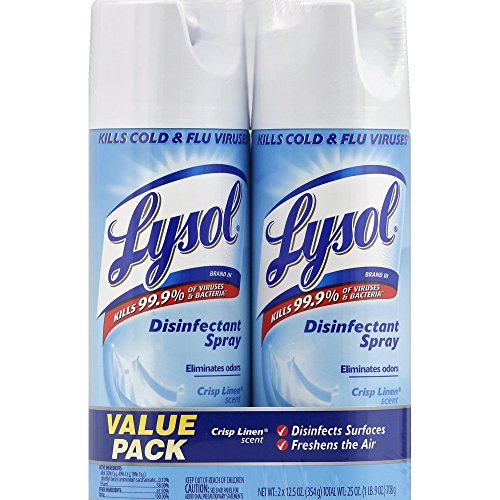 Lysol Disinfectant Spray, Crisp Linen, 25oz (2X12.5oz), Only $6.63, free shipping after using SS