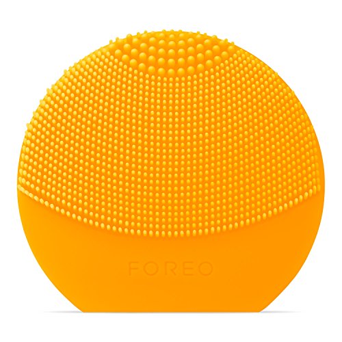 FOREO Luna Play Plus Portable Facial Cleansing Brush Waterproof Skin Care Device with Replaceable Battery, Sunflower Yellow, Only $39.00, free shipping
