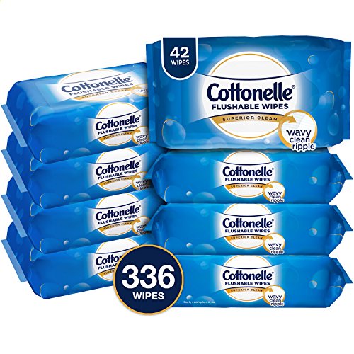 Cottonelle FreshCare Flushable Wipes for Adults, Wet Wipes, Alcohol Free, 336 Wet Wipes per Pack (Eight 42-Count Resealable Soft Packs), Only $10.29, free shipping after using SS