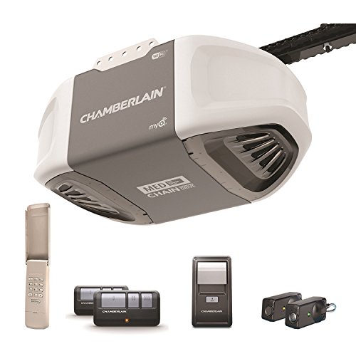 Chamberlain C450 Smartphone-Controlled Durable Chain Drive Garage Door Opener with Med Lifting Power, Pewter, Only $168.75, free shipping