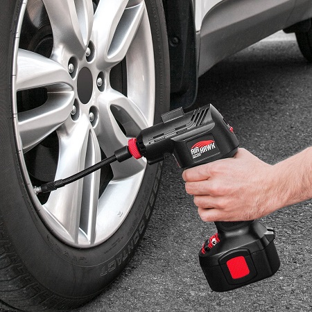 ONTEL  Air Hawk Pro Automatic Cordless Tire Inflator Portable Air Compressor, Easy to Read Digital Pressure Gauge, Built in LED Light, Only $32.55, free shipping