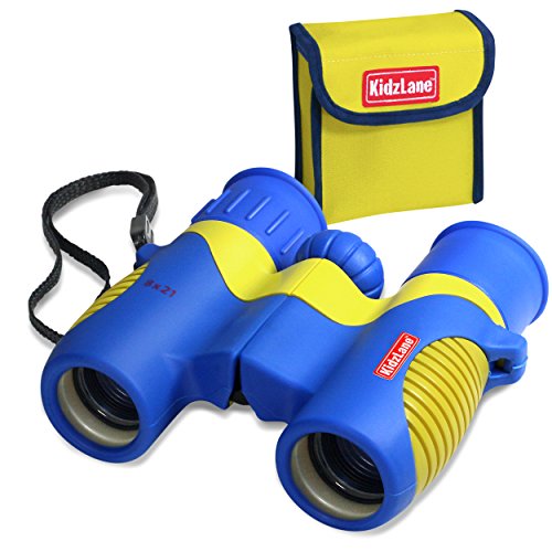 Kidzlane Binoculars For Kids - 8x21 - For Bird Watching, Star Watching, with Carrying Case, Durable and Kids Friendly, Only $14.99