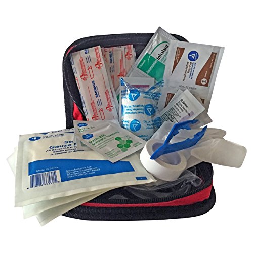 Primacare KB-7411 Red Nylon Personal First Aid Kit, Only $5.41