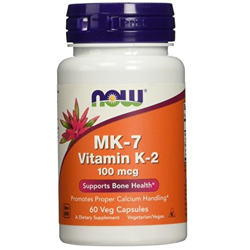 NOW Foods MK-7 Vitamin K-2 100 mcg,60 Veg Capsules, Only $6.15