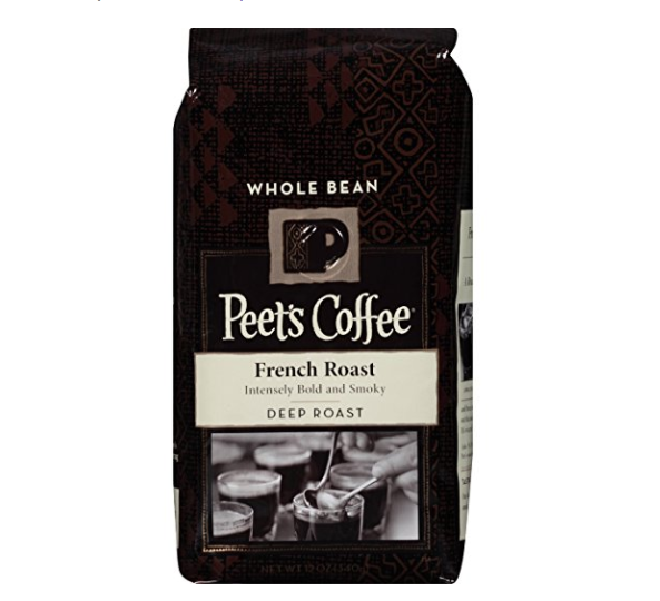 史低價：Peet's Coffee 法式深度烘焙咖啡 整豆咖啡 12oz., 原價$11.99，現僅售$5.24，免運費！