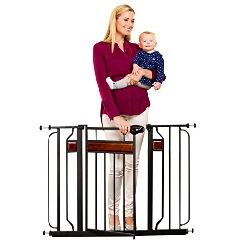 Regalo Home Accents Safety Gate, Black, Only $39.32, free shipping