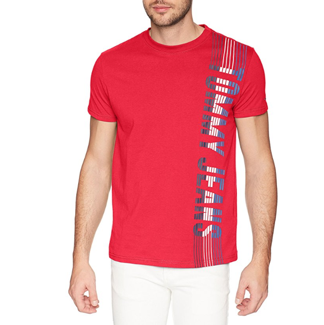 Tommy Hilfiger Men's T-Shirt Short Sleeve Graphic Logo Tee only $17.20