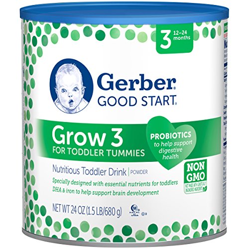 史低价！Gerber 3段幼儿奶粉，24 oz，原价$17.99，现点击coupon后仅售$11.37，免运费