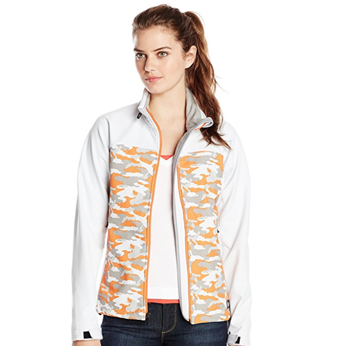超低價！Dickies Performance Patterned Softshell Jacket 女款防風雨軟殼夾克, 現僅售$23.86