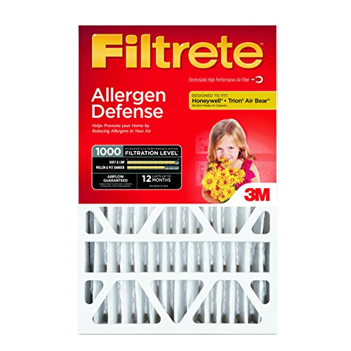 Filtrete MPR 1000 20 x 25 x 4 (4-3/8 Actual Depth) Micro Allergen Defense Deep Pleat AC Furnace Air Filter, Uncompromised Airflow, Captures Small Particles, 4-Pack $39.98