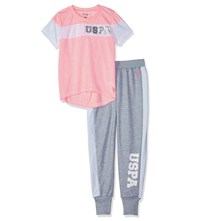 U.S. Polo Assn. Girls' French Terry Set only $9.01