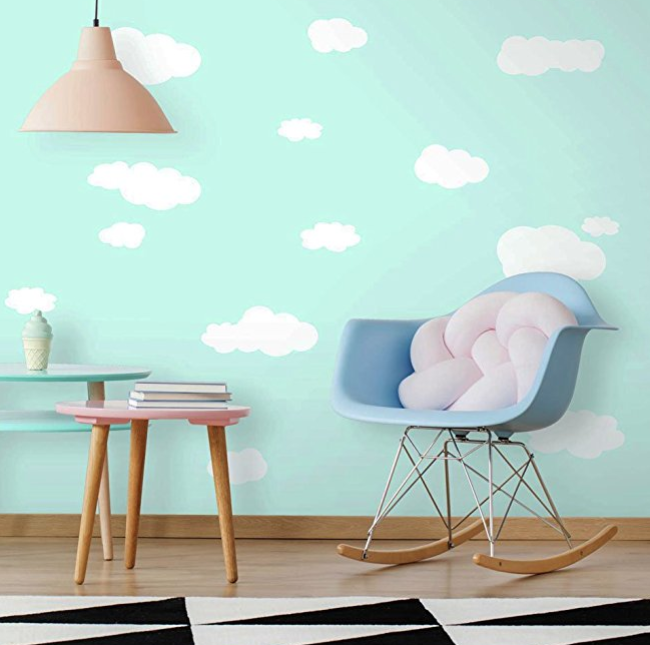 RoomMates 兒童房雲朵牆貼 裝飾貼紙，原價$13.99, 現僅售$7.8