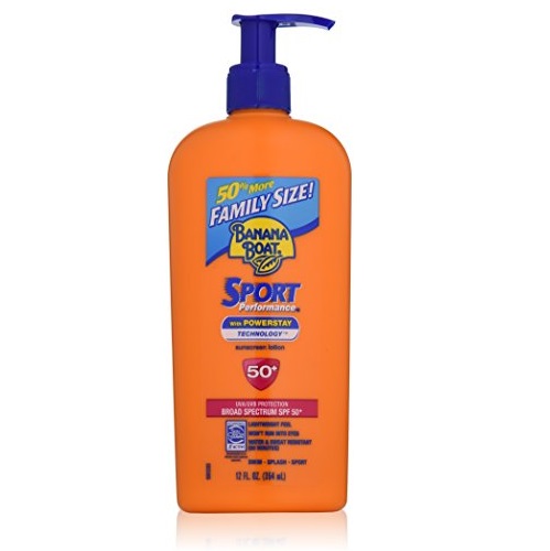 Banana Boat Sunscreen Sport Family Size Broad Spectrum Sun Care Sunscreen Lotion - SPF 50, 12 ounce, Only $9.47 free shipping with using SS
