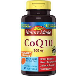 Nature Made CoQ10 (Coenzyme Q 10) 200 mg. Softgels 40 Ct $12.64