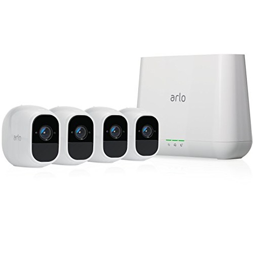 Arlo Pro 2 by NETGEAR Home Security Camera System (4 pack) with Siren, Wireless, Rechargeable, 1080p HD, Audio, Indoor or Outdoor, Night Vision, Works with Amazon Alexa, Only $399.99, free shipping