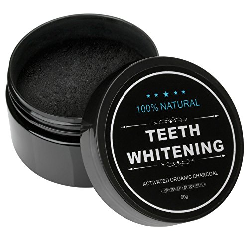 Iwotou Teeth Whitening Charcoal Powder Natural Activated Charcoal Powder Teeth Whitener of Organic Coconut Shells for Healthy Cleaner Whiter Teeth, Only $6.64