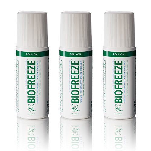 Biofreeze Pain Relief Gel for Arthritis, 3 oz. Roll-On Cold Topical Analgesic, Fast Acting Cooling Pain Reliever for Muscle, Joint, and Back Pain, Original Green Formula, Pack of 3,  Only $22.99