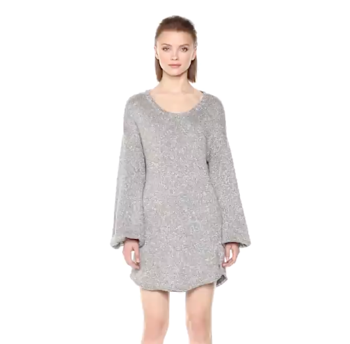 降 ！True Religion 女款时尚金属线毛衣连衣裙, 现仅售 $24.64