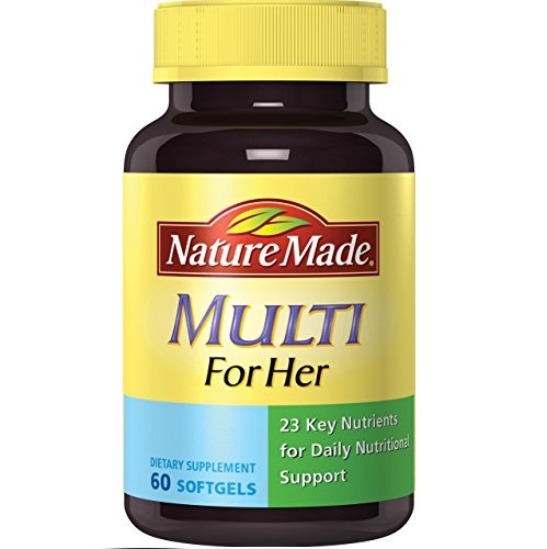 Nature Made Multi for Her Softgels - 23 Essential Vitamins & Minerals 60 Ct, Only $4.40, free shipping after clipping coupon and using SS