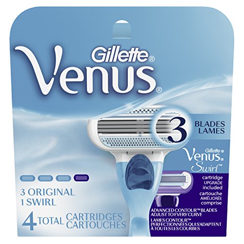 史低價！Gillette吉列 Venus 女士刮毛刀+ 3個替換刀頭，原價$11.83，現點擊coupon后僅售$7.68，免運費