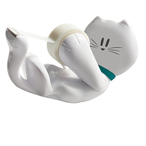 Scotch Kitty Dispenser with Scotch Magic Tape, 3/4 x 350 Inches, 1 Roll, 1 Dispenser (C39-KITTY-W), Only $6.29