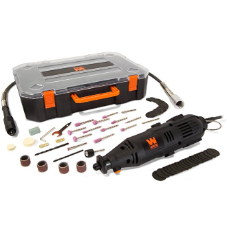 WEN 23103 1-Amp Variable Speed Rotary Tool with 100+ Accessories, Carrying Case and Flex Shaft $16.99