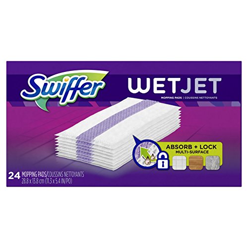 Swiffer WetJet Hardwood Floor Cleaner Spray Mop Pad Refill, Multi Surface, 24 Count, List Price is $14.99, Now Only $6.16
