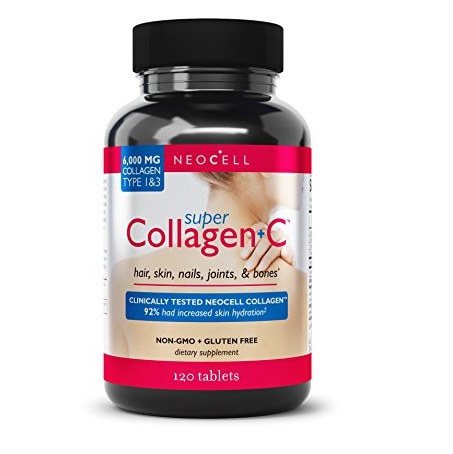 Neocell Super Collagen Type 1 and 3 plus Vitamin C Tablets, 120 Count, only $9.36 , free shipping