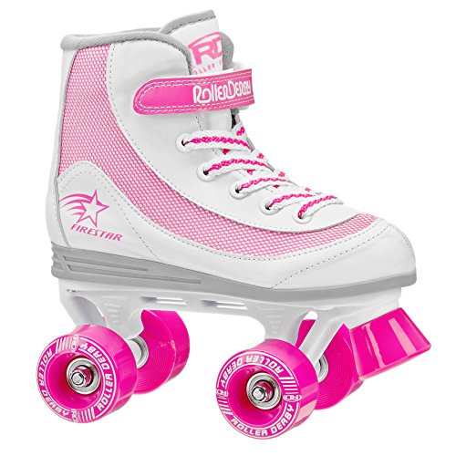 Roller Derby 1978-12 Youth Girls Firestar Roller Skate, Size 12, White/Pink, Only $22.66 after clipping coupon