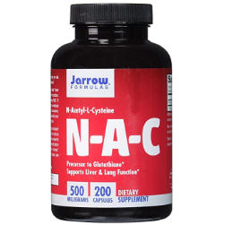 Jarrow Formulas N-A-C (N-Acetyl-L-Cysteine), Supports Liver & Lung Function, 500 mg, 200 Caps $13.60
