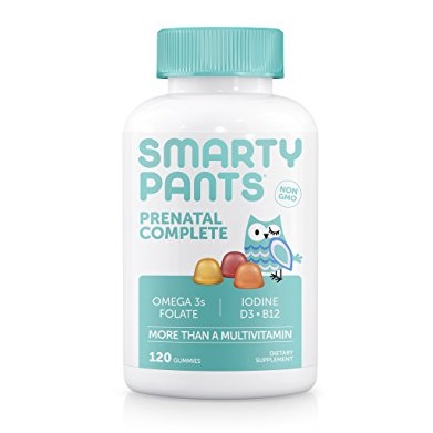 SmartyPants Prenatal Complete Gummy Vitamins: Multivitamin & Omega 3 Fish Oil (DHA/EPA Fatty Acids), Folate (methylfolate), Vitamin D3, 80 COUNT, Only $10.93, free shipping after using SS