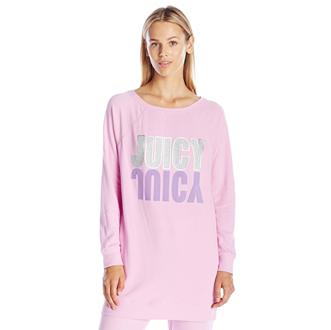 Juicy Couture Black Label Women's ft Juicy Reflection Lounge Track Tunic only $38.10