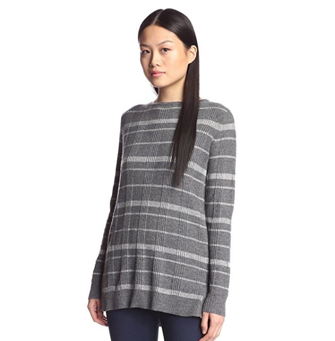 Cashmere Addiction Textured Tunic Sweater 女款羊毛羊绒毛衣,原价$119, 现仅售$22.95