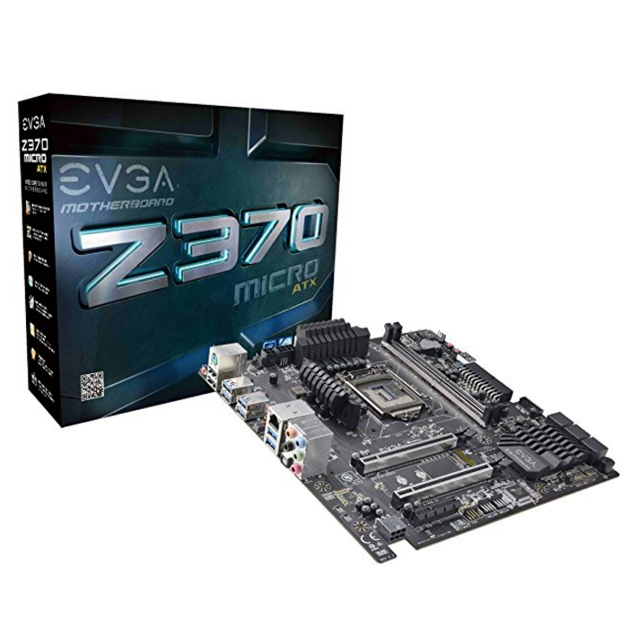 EVGA Z370 Micro ATX, LGA 1151, Intel Z370, Dual Band WiFi AC, SATA 6Gb/s, USB 3.0, mATX, Intel Motherboard 121-KS-E375-KR $89.99，free shipping