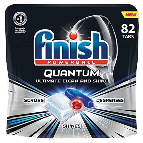 Finish - Quantum - 82ct - Dishwasher Detergent - Powerball - Ultimate Clean & Shine - Dishwashing Tablets - Dish Tabs only 12.45