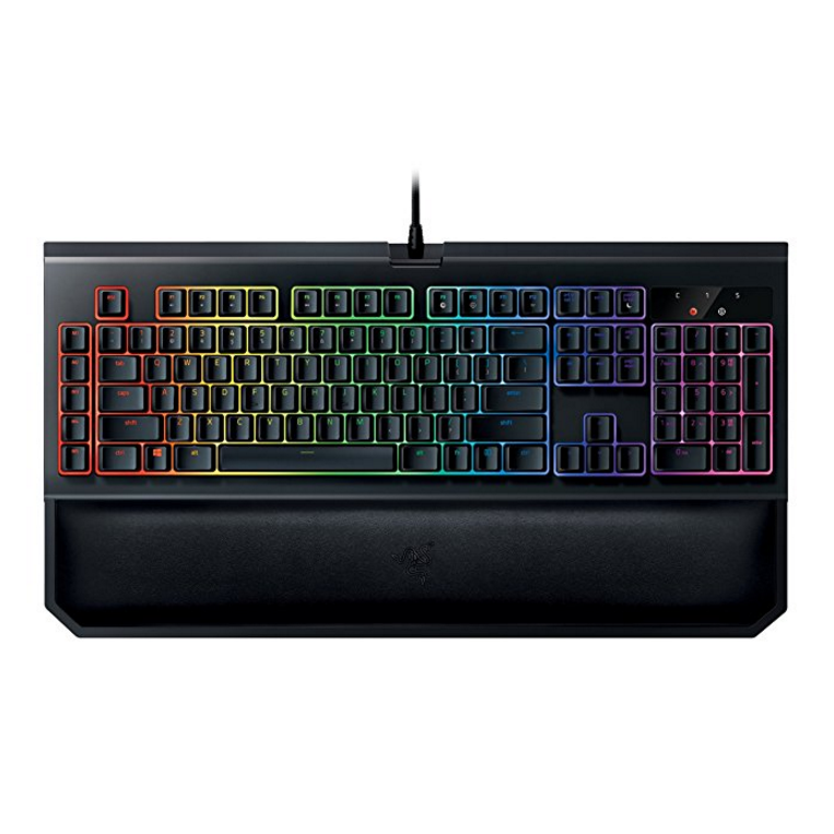 Razer BlackWidow Chroma V2 - RGB Mechanical Gaming Keyboard - Ergonomic Wrist Rest - Tactile & Silent Razer Orange Switches $129.99，free shipping