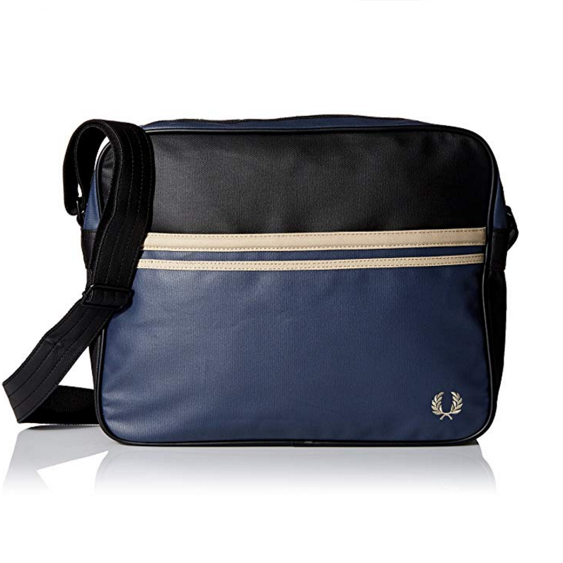 Fred Perry Men's Coated Canvas Shoulder Bag $53.14，free shipping