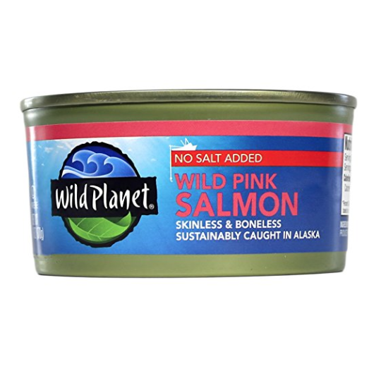 史低价：Wild Planet 阿拉斯加粉红三文鱼罐头6盎司, 现需点击coupon仅售$2.58