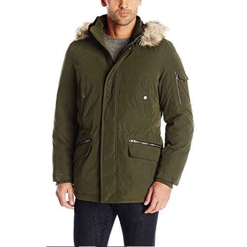 Nautica Men's Brushed Bi-Blend Hooded Parka, Only $45.24, free shipping