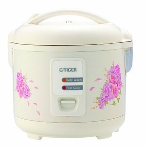 Tiger JAZ-A18U-FH 10-Cup (Uncooked) Rice Cooker and Warmer with Steam Basket, Floral White $65.35