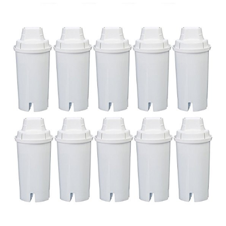 AmazonBasics Replacement Water Filters for AmazonBasics & Brita Pitchers - 10-Pack $26.99，free shipping