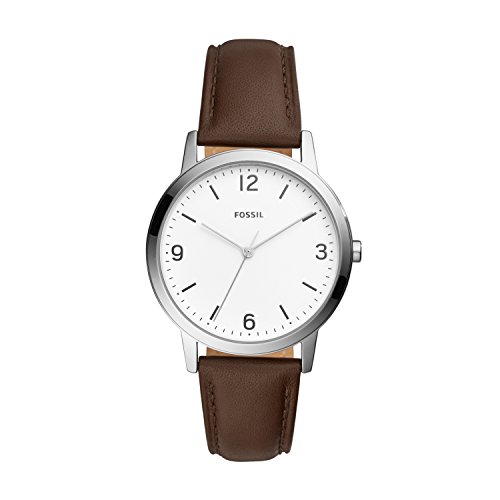 Fossil Men's Quartz Stainless Steel and Leather Casual Watch, Color:Brown (Model: FS5428), Only $55.99, free shipping
