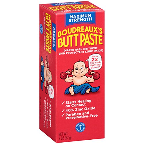 Boudreaux's Butt Paste Diaper Rash Ointment, Maximum Strength-Paraben & Preservative Free, 2 Ounce, Only $4.69, free shipping afterusing SS