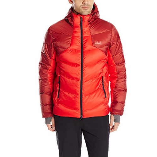 Jack Wolfskin Men's Svalbard II Down Jacket, Large, Red Fire, Only $66.98, free shipping