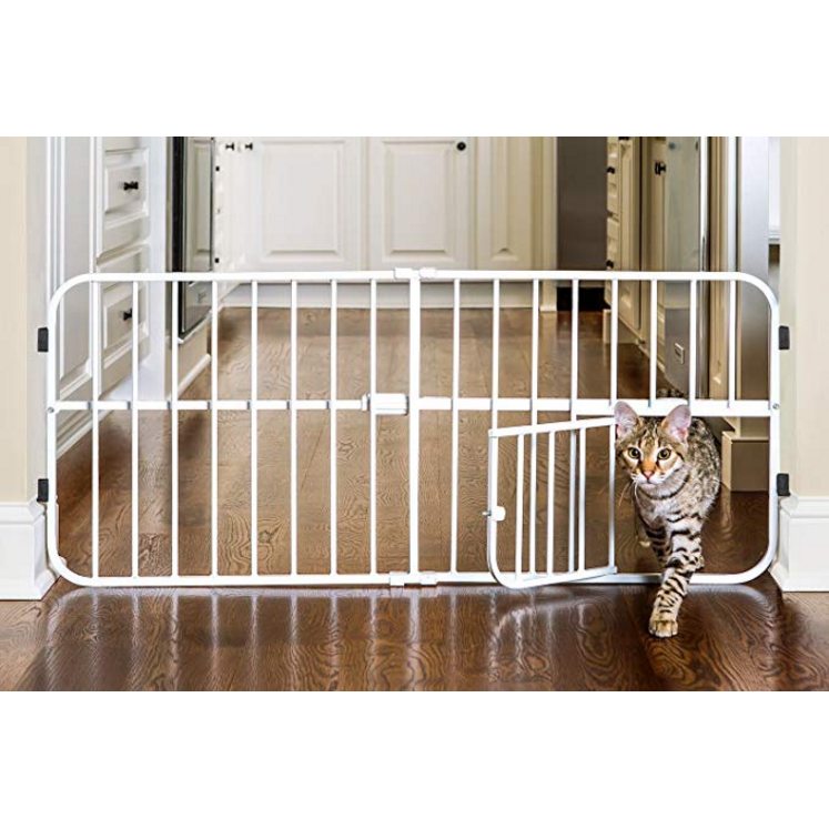 Carlson Pet Products Lil' Tuffy Expandable Gate with Small Pet Door $21.99