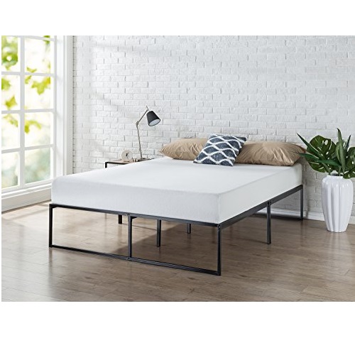 Zinus Lorelai 14 Inch Metal Platform Bed Frame / Steel Slat Support / No Box Spring Needed / Underbed Storage Space / Easy Assembly, Queen, Only $55.74