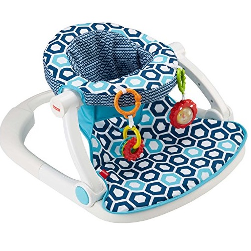 Fisher-Price Sit-Me-Up Floor Seat, Blue Geo [Amazon Exclusive], Only $37.15, free shipping