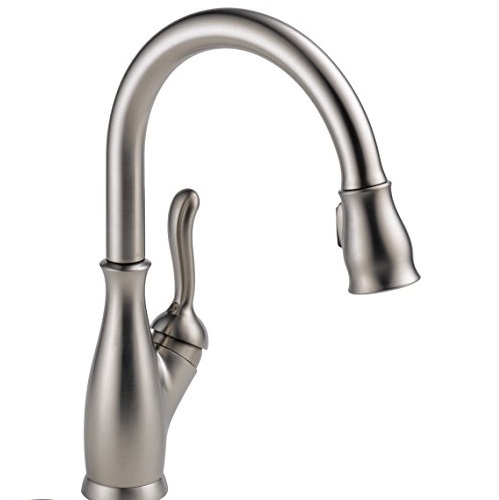 Delta Leland 9178-SP-DST Single Handle Pull-Down Kitchen Faucet with MagnaTite Docking and ShieldSpray Technology, Spotshield Stainless, Only $152.15, free shipping