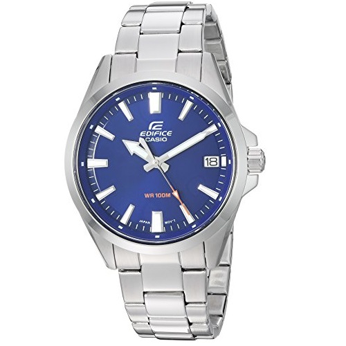 Casio Men's 'Edifice' Quartz Stainless Steel Casual Watch, Color:Silver-Toned (Model: EFV-100D-2AVUEF), Only $68.99, free shipping